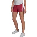 Spodenki damskie adidas Essentials Slim Short bordowe GM5530