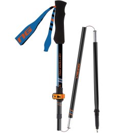 Kije trekkingowe Viking Kettera Pro czarno-niebiesko-pomarańczowy 115-135 cm 610-22-7712-15-UNI