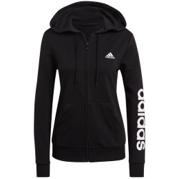 Bluza damska adidas Essentials Linear Ful zipp Hoodie czarna GL0791