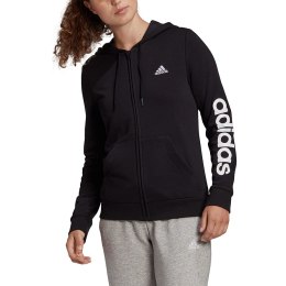 Bluza damska adidas Essentials Linear Ful zipp Hoodie czarna GL0791