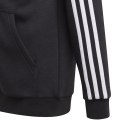 Bluza dla dzieci adidas Essentials 3-Stripes Hoodie czarna GQ8900