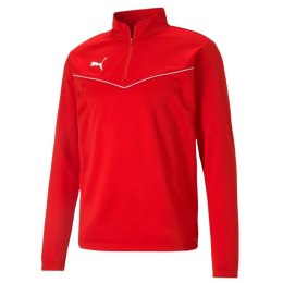 Bluza męska Puma teamRISE 1 4 Zip Top czerwona 657394 01