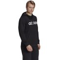 Bluza męska adidas Essentials French Terry Linear Logo Hoodie czarna GK9064