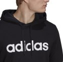 Bluza męska adidas Essentials French Terry Linear Logo Hoodie czarna GK9064