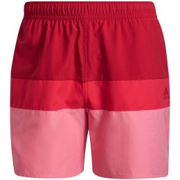 Spodenki kąpielowe męskie adidas Short-Length Colorb czerwono-różowe GU0312