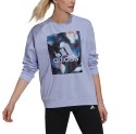 Bluza damska adidas U4U Soft Knit Swe fioletowa GS3879