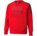 Bluza dla dzieci Puma Alpha Crew FL czerwona 589266 11