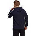 Bluza męska adidas Essentials Fleece 3-Stripes Hoodie granatowa GK9073