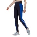 Legginsy damskie adidas Essentials Colorblock czarno-niebieskie GS6323