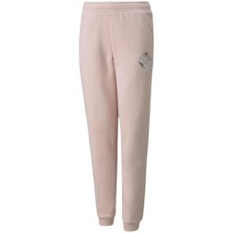 Spodnie dla dzieci Puma Alpha Sweatpants FL różowe 589235 36