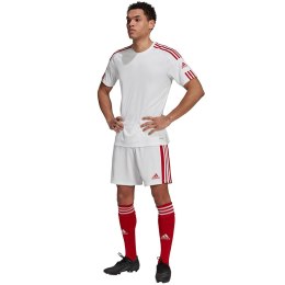 Spodenki męskie adidas Squadra 21 Shorts biało-czerwone adidas GN5770