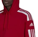 Bluza męska adidas Squadra 21 Sweat Hoody czerwona HC6282