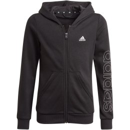 Bluza dla dzieci adidas Essentials Full-Zip Hoodie HD czarna GN4050