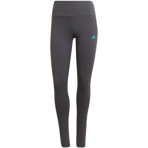 Legginsy damskie adidas Loungewear Essentials szaro-błękitne HD1688