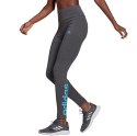 Legginsy damskie adidas Loungewear Essentials szaro-błękitne HD1688