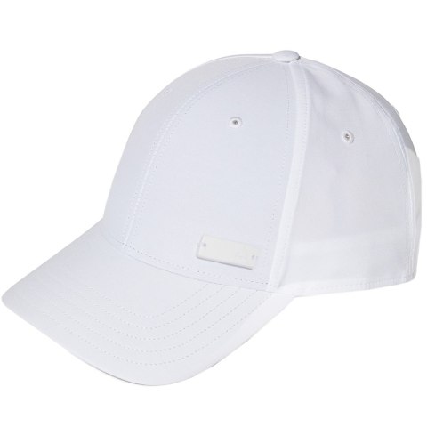 Czapka z daszkiem dla dzieci adidas Lightweight Metal Badge Baseball Cap OSFC biała GM6264