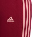 Legginsy dla dzieci adidas Essentials 3-Stripes Leggings czerwone HE1997