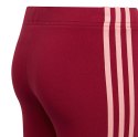 Legginsy dla dzieci adidas Essentials 3-Stripes Leggings czerwone HE1997