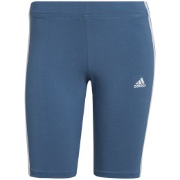 Spodenki damskie adidas Essentials 3-Stripes Bike Shorts niebieskie HD1803