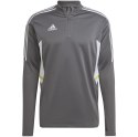 Bluza męska adidas Condivo 22 Training 1/2 zip szaro-biała HD2312