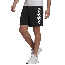 Spodenki męskie adidas AeroReady Essentials Linear Logo Shorts czarne GK9604