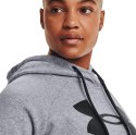 Bluza damska Under Armour Rival Fleece Logo Hoodie szara 1356318 035