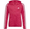 Bluza dla dzieci adidas Designed 2 Move 3-Stripes Hoodie Full Zip różowa HM4485