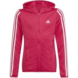 Bluza dla dzieci adidas Designed 2 Move 3-Stripes Hoodie Full Zip różowa HM4485