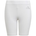 Spodenki dla dzieci adidas Techfit Tights białe H23163