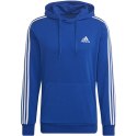 Bluza męska adidas Essentials 3-Stripes Hoodie niebieska HL2228