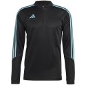 Bluza męska adidas Tiro 23 Club Training Top czarno-błękitna IC1580