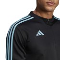 Bluza męska adidas Tiro 23 Club Training Top czarno-błękitna IC1580