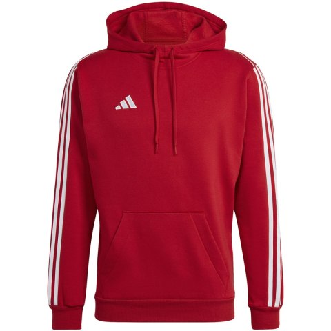 Bluza męska adidas Tiro 23 League Sweat Hoodie czerwono-biała HS3600