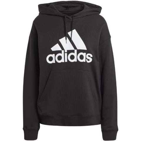 Bluza damska adidas Essentials Big Logo Oversized French Terry Hoodie czarna HR4934