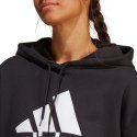 Bluza damska adidas Essentials Big Logo Oversized French Terry Hoodie czarna HR4934