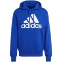 Bluza męska adidas Essentials French Terry Big Logo Hoodie niebieska IC9366