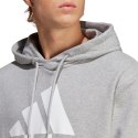 Bluza męska adidas Essentials French Terry Big Logo Hoodie szara IC9364