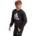 Bluza męska adidas Essentials French Terry Big Logo czarna IC9324