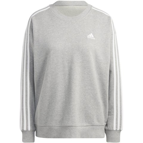 Bluza damska adidas Essentials 3-Stripes szara IC9905