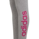 Legginsy dla dzieci adidas Essentials Linear Logo szare IC3580