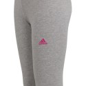 Legginsy dla dzieci adidas Essentials Linear Logo szare IC3580