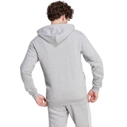 Bluza męska adidas Essentials Fleece 3-Stripes Full-Zip szara IJ6479