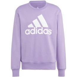 Bluza męska adidas Essentials French Terry Big Logo fioletowa IC9327