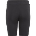 Spodenki dla dzieci adidas Essentials 3-Stripes Cotton Bike Tights czarne IC3628