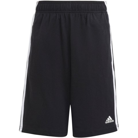 Spodenki dla dzieci adidas Essentials 3-Stripes Knit czarne HY4714