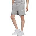 Spodenki męskie adidas Essentials French Terry 3-Stripes szare IC9437