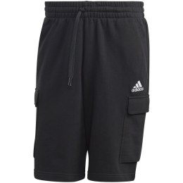 Spodenki męskie adidas Essentials French Terry Cargo czarne HA4338