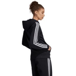 Bluza damska adidas Essentials 3-Stripes Full-Zip Fleece czarna HZ5743