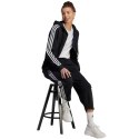 Bluza damska adidas Essentials 3-Stripes Full-Zip Fleece czarna HZ5743