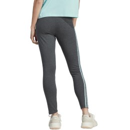 Legginsy damskie adidas Essentials 3-Stripes High-Waisted Single ciemnoszare IL3310